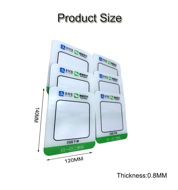 QR Code Front Panel Acrylic Display Board Buy QR Code Front Panel